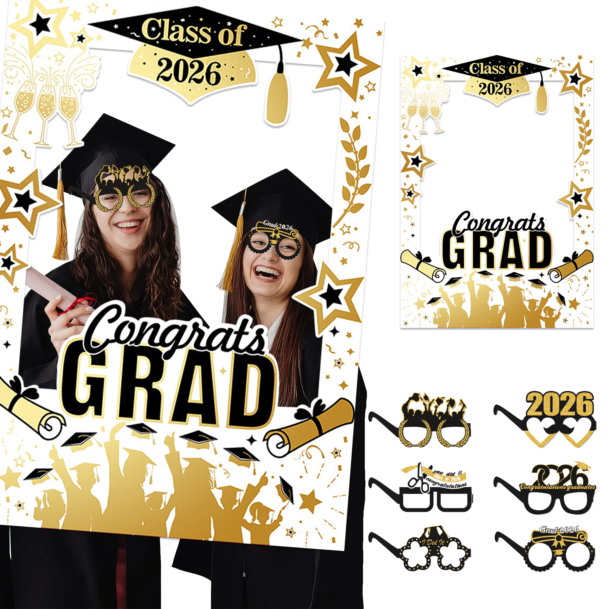 Photo Booth Frame - Class of 2026 Graduation Photo Booth
