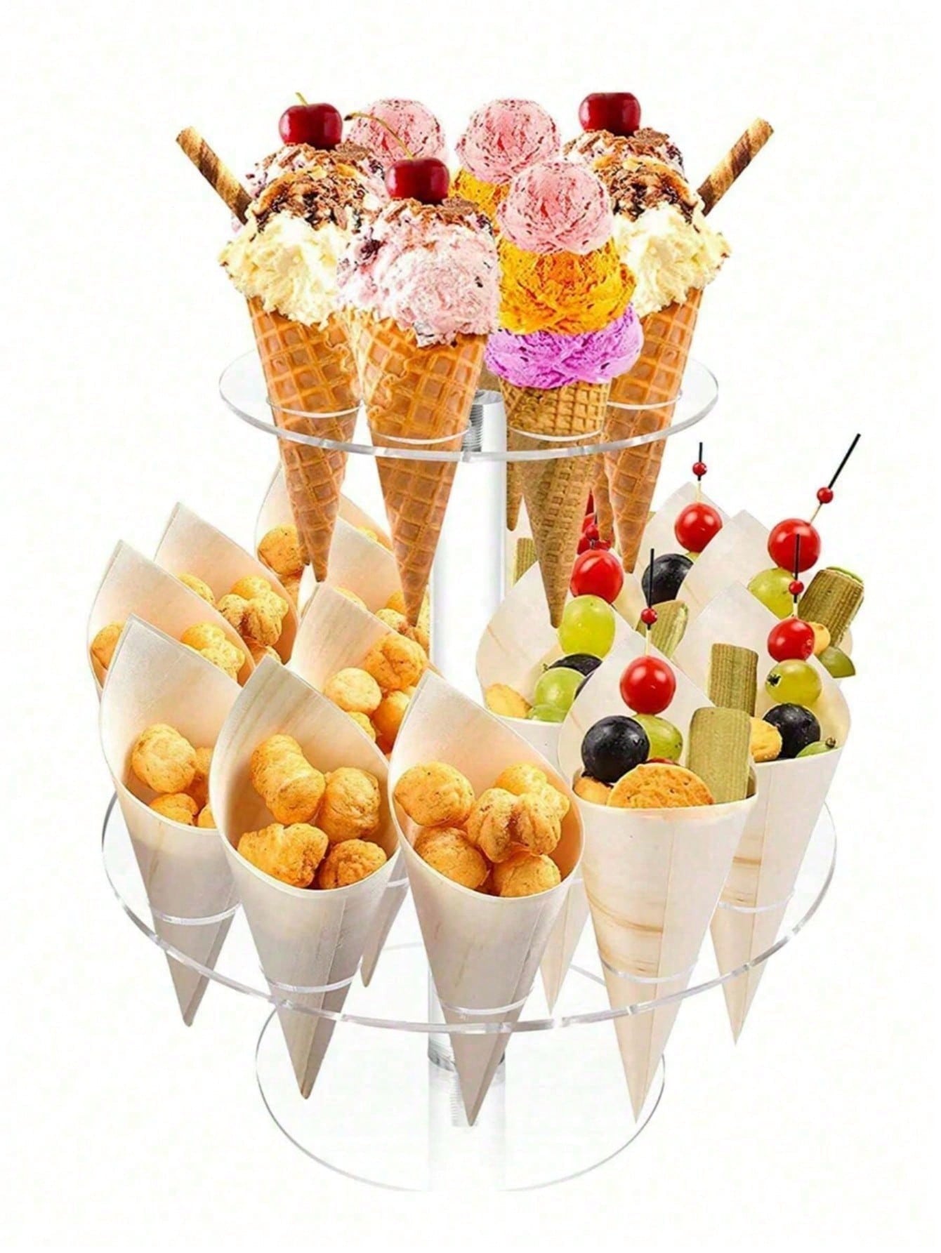 Cupcake Stand Tier - 1 pc 16 hole acrylic transparent