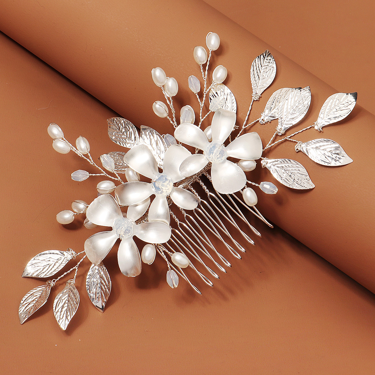 Event Suppliers - Sliver Luxurious Floral Metal Blade Elegant