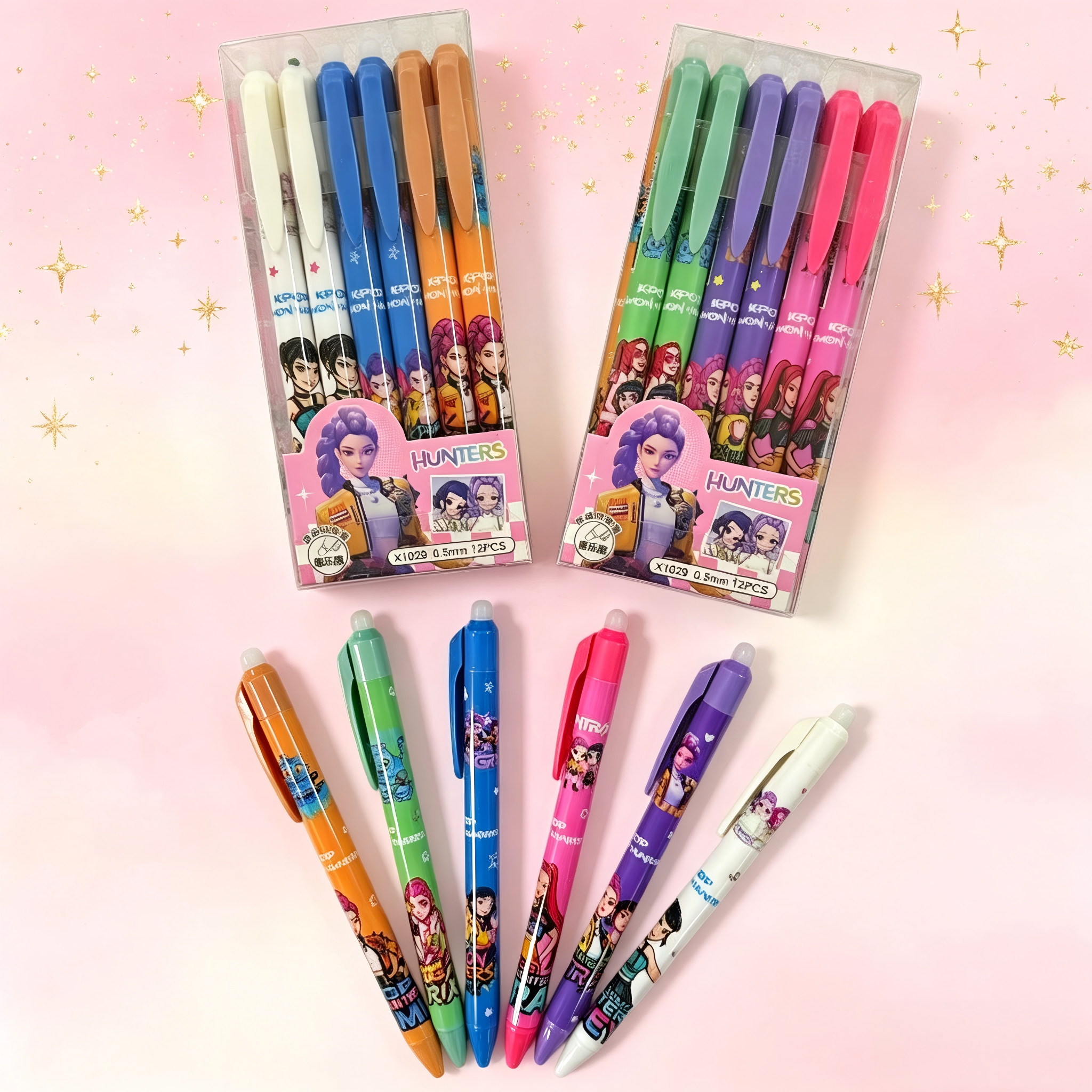 Supply Event - Cartoon Erasable Gel Pens Cute Kpop