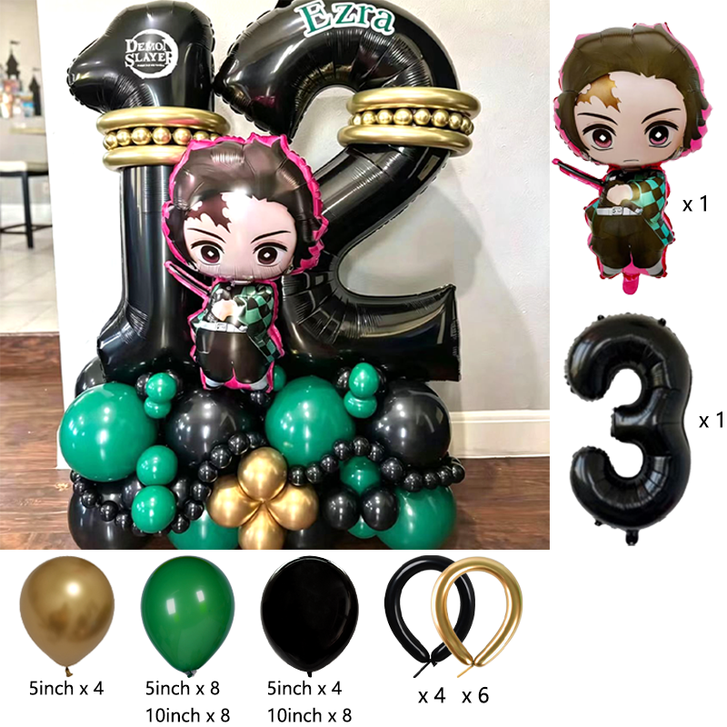 Premium Demon Slayer Theme Bal - Balloon Arch Kit ulasan dan harga