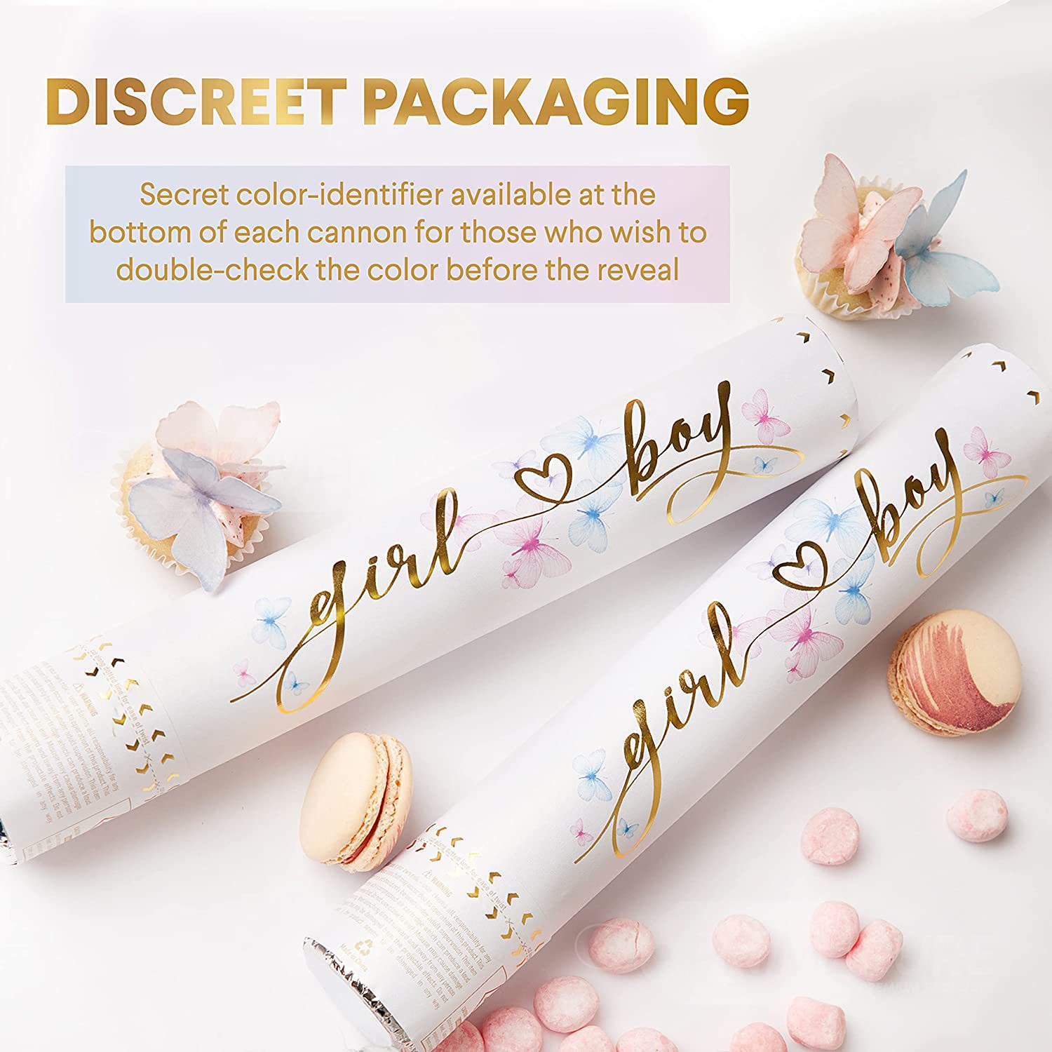 Gender reveal party confetti c - Confetti Cannon Tube ulasan dan harga