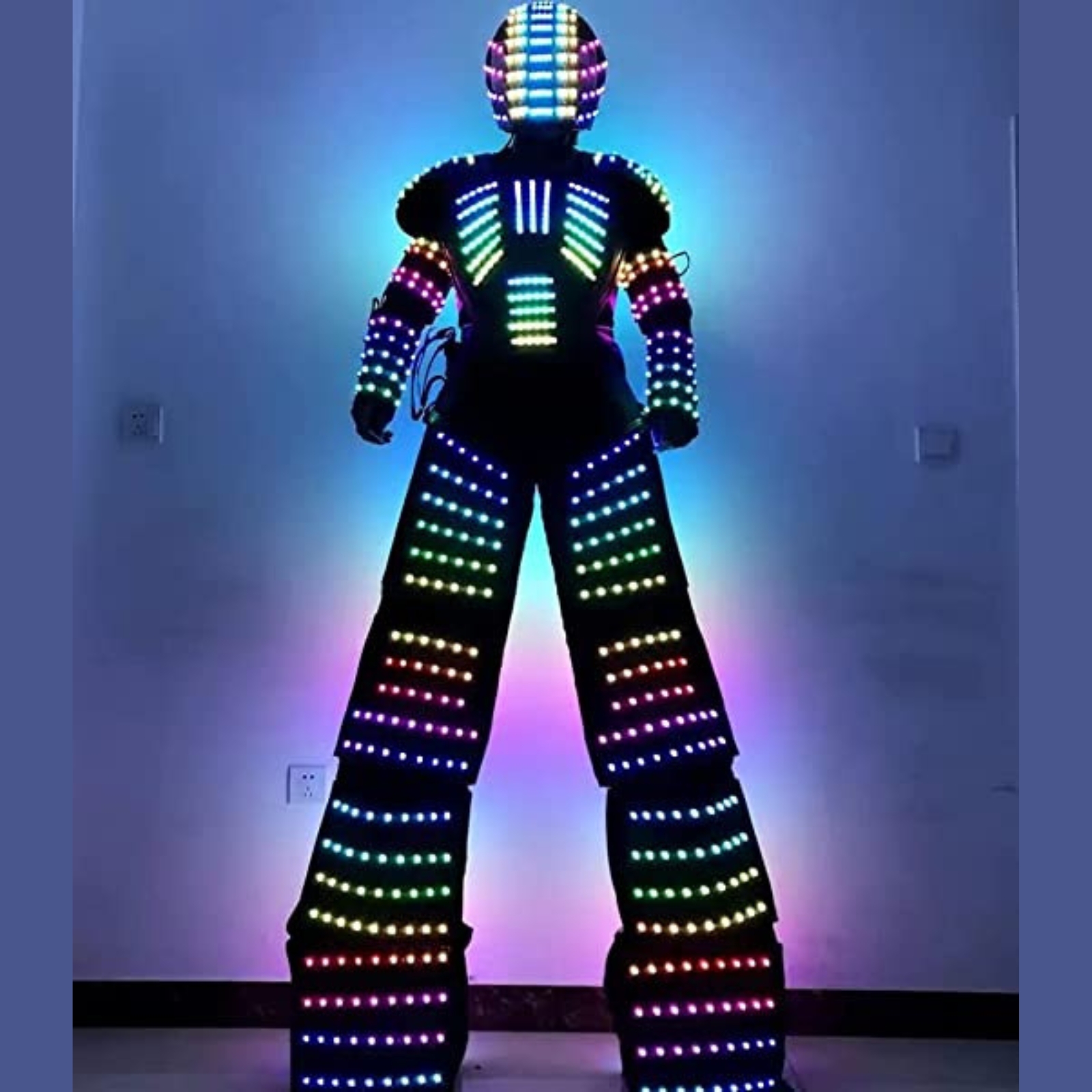Adult LED Robot Costume Lumino - Event Party Dj ulasan dan harga