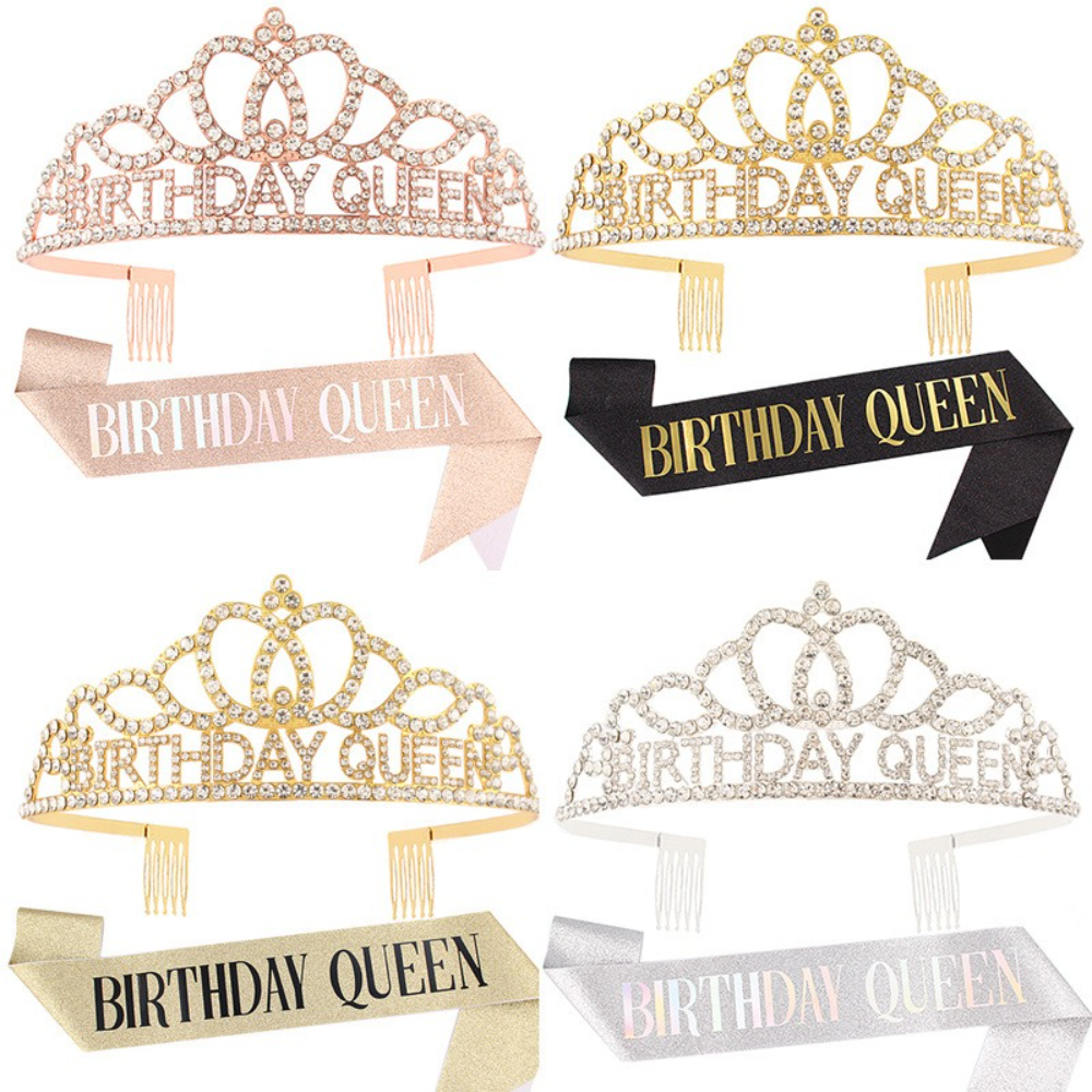 Rose Gold Glitter Birthday Que - Birthday Sash Glitter ulasan dan harga