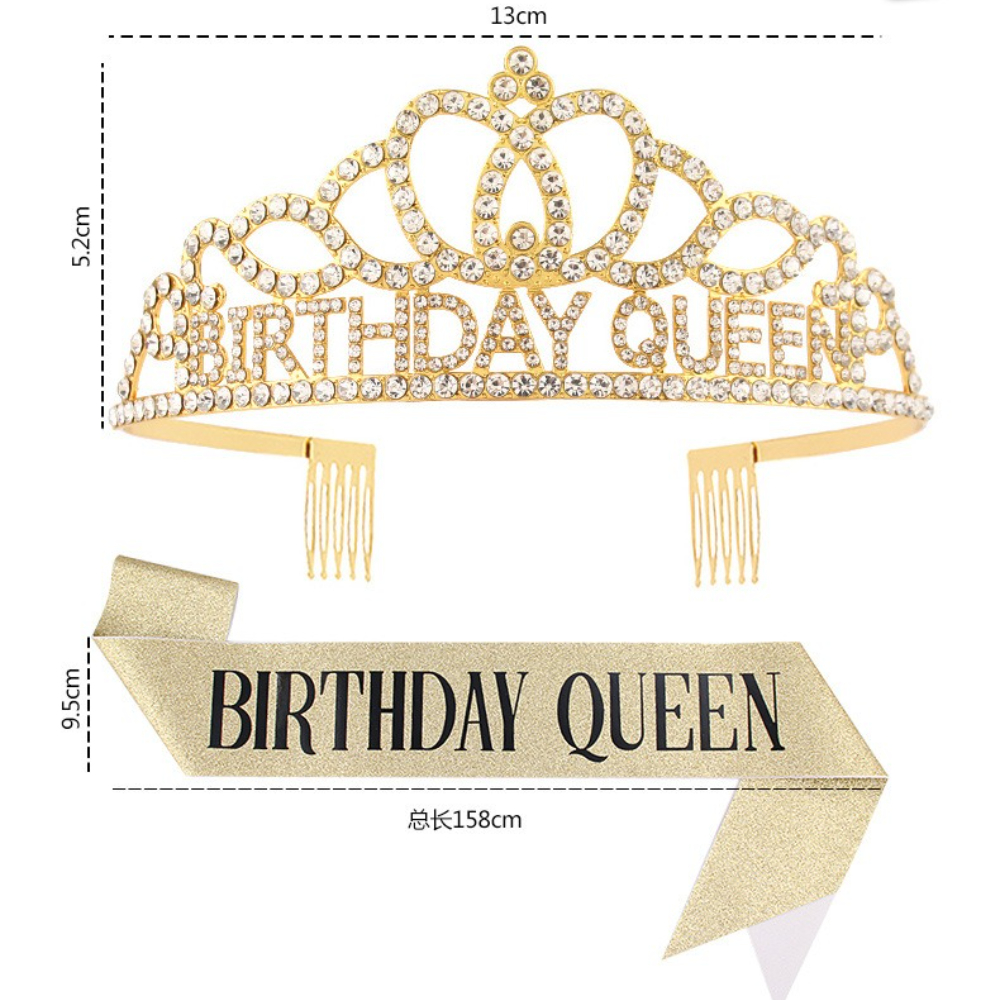 Rose Gold Glitter Birthday Que - Birthday Sash Glitter ulasan dan harga