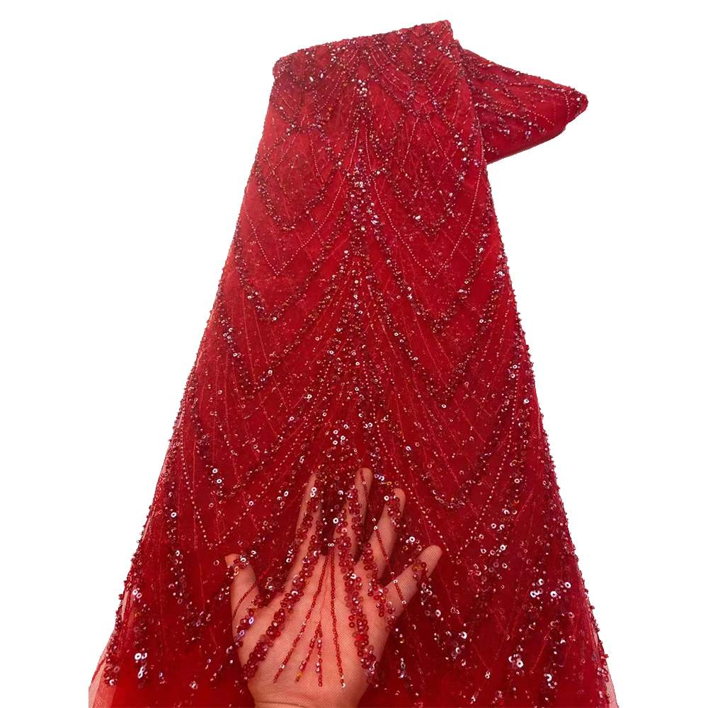 Luxury African Sequins Beaded  - Glitter Tablecloth ulasan dan harga