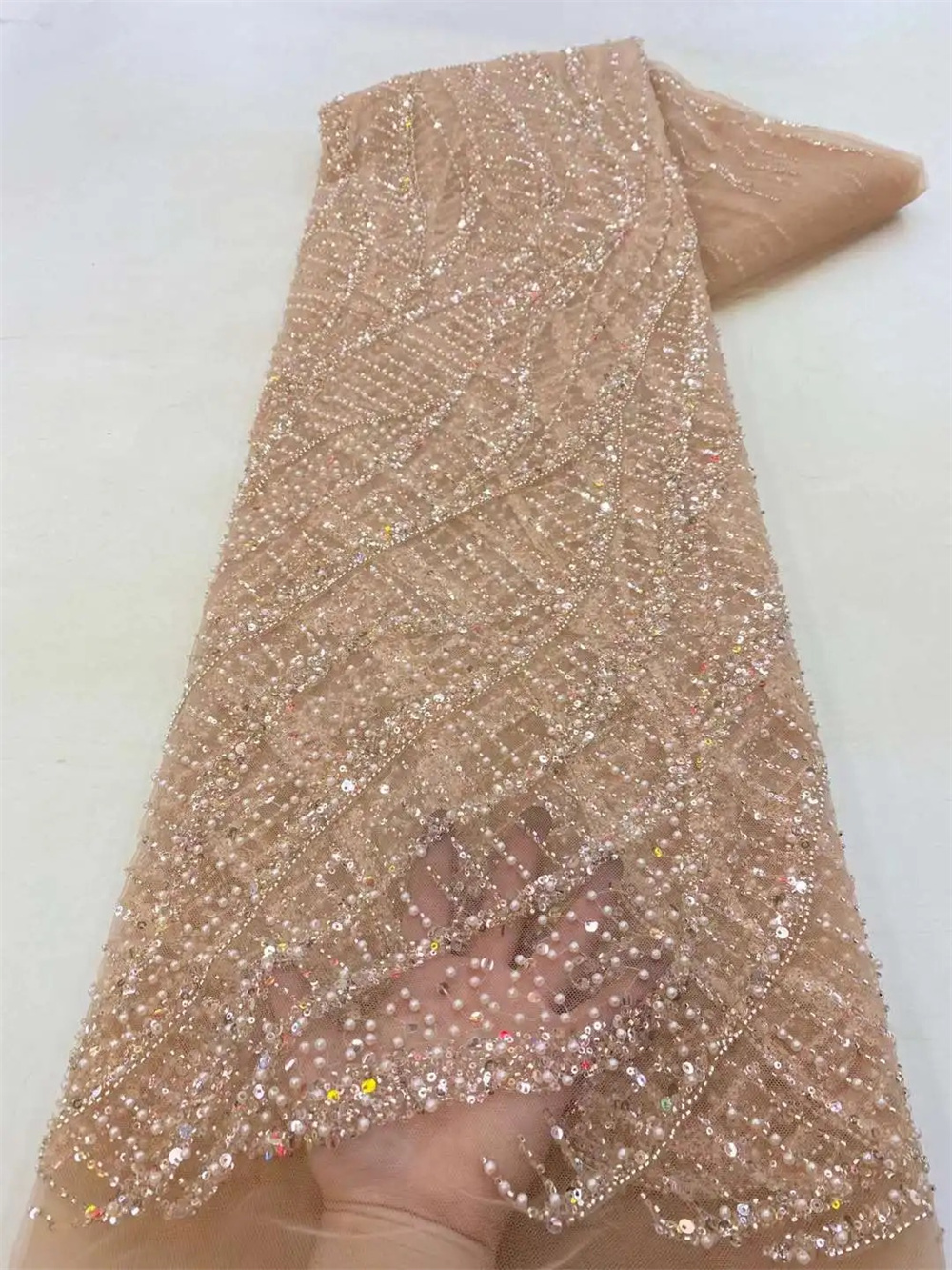 African Sequins Beaded Groom L - Glitter Tablecloth ulasan dan harga