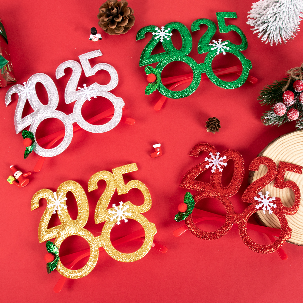 2025 Christmas Glasses Frame S - Photo Booth Frame ulasan dan harga
