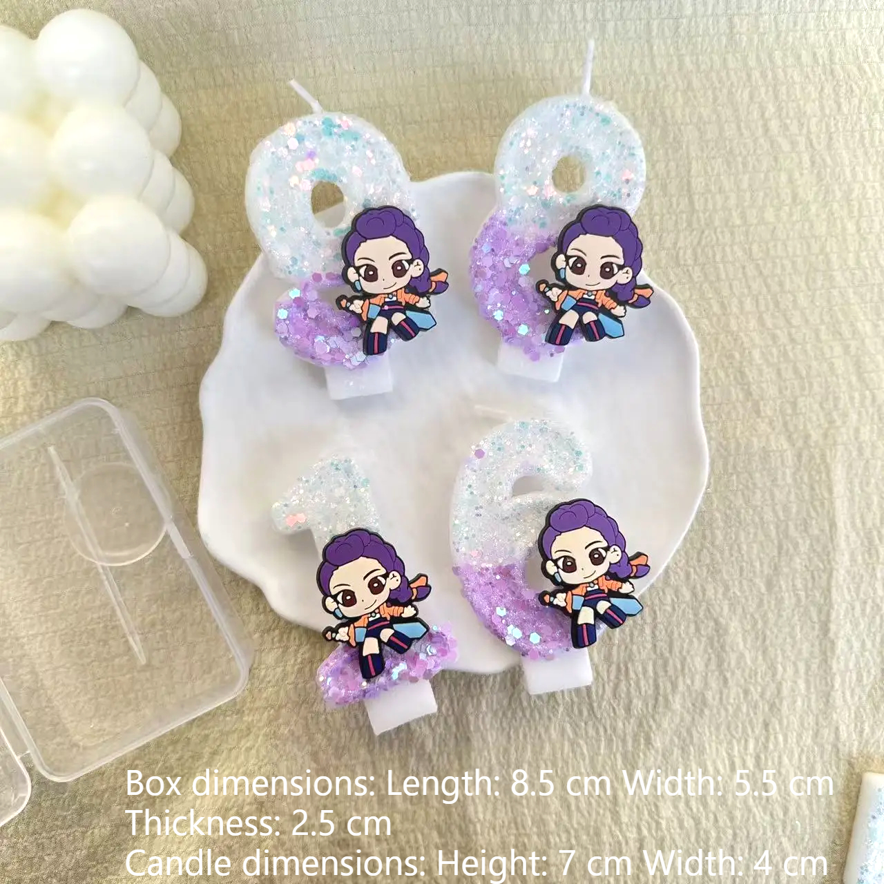Cartoon 1-9 Birthday Candles,  - Event Party Shop ulasan dan harga