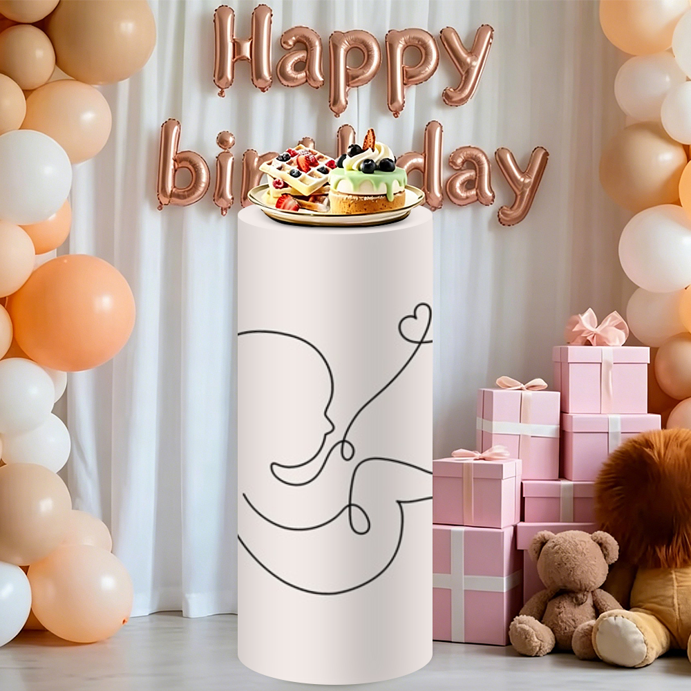 Yeele 3PCS Baby Silhouette Cyl - Dessert Table Backdrop ulasan dan harga