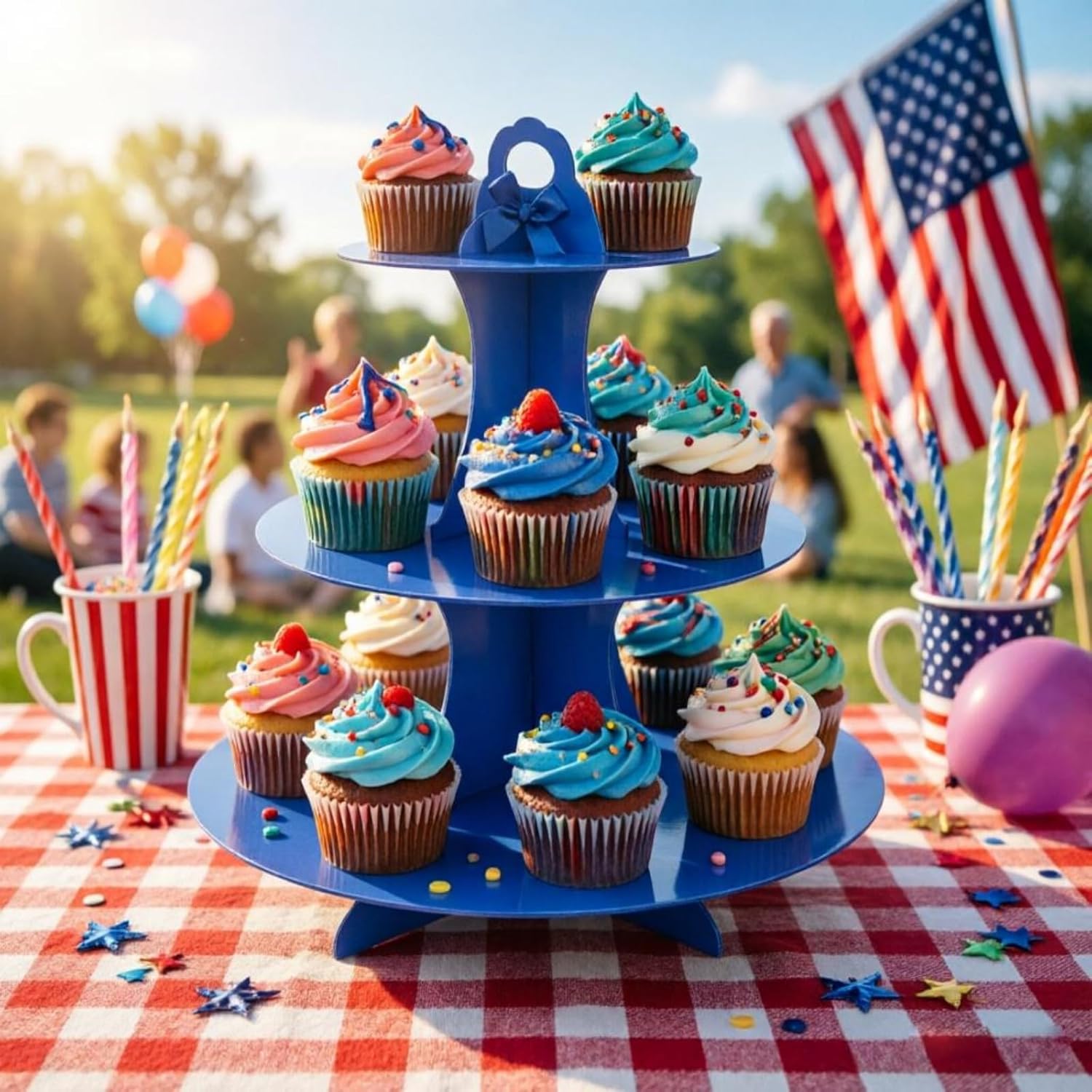 3-Tier Cupcake Stand, 2Pcs, St - Cupcake Stand Tier ulasan dan harga
