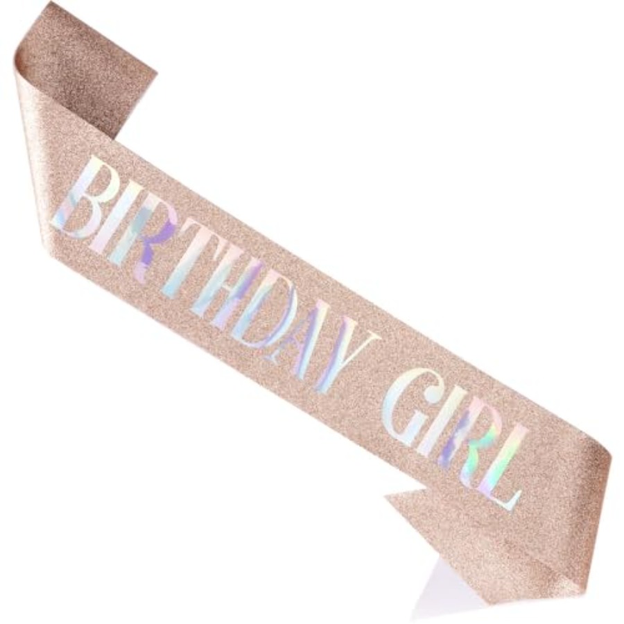 Birthday Girl Sash for Women B - Birthday Sash Glitter ulasan dan harga