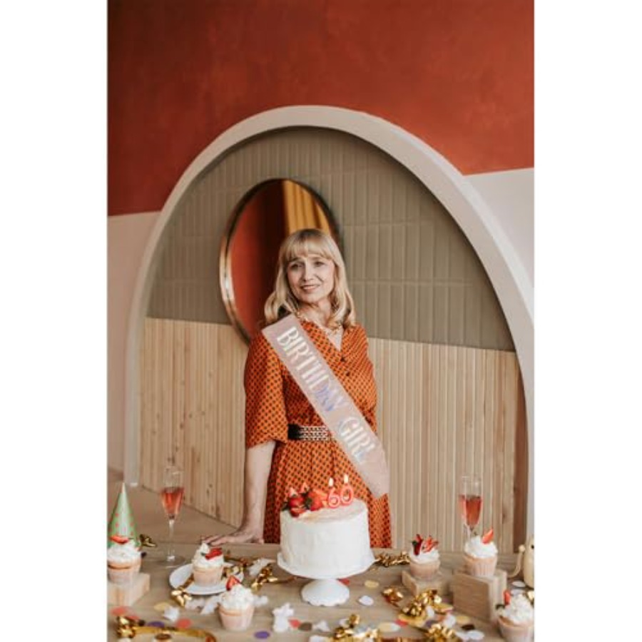 Birthday Girl Sash for Women B - Birthday Sash Glitter ulasan dan harga
