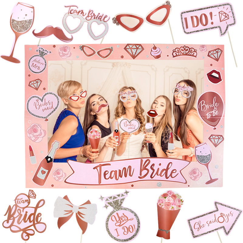 31Pcs Bachelorette Party Rose  - Photo Booth Frame ulasan dan harga