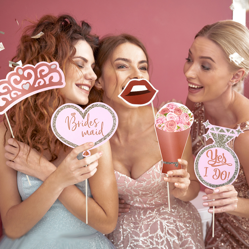 31Pcs Bachelorette Party Rose  - Photo Booth Frame ulasan dan harga