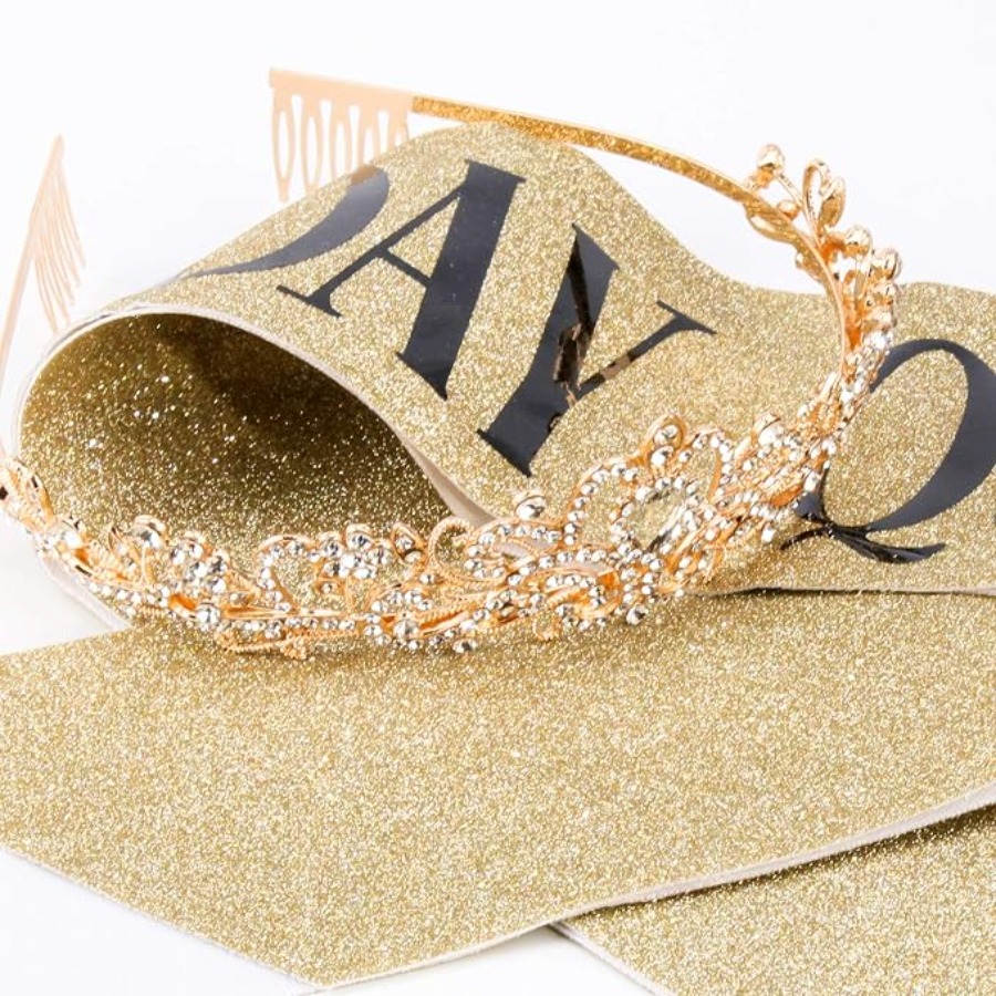 Birthday Queen Sash & Rhinesto - Birthday Sash Glitter ulasan dan harga
