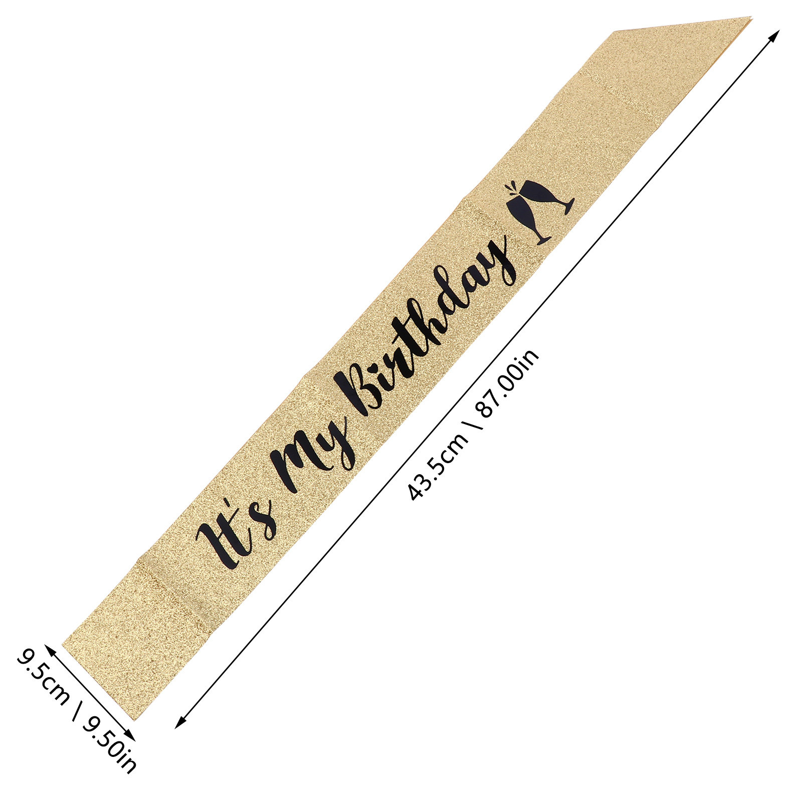1Pcs Birthday Sash Shoulder Be - Birthday Sash Glitter ulasan dan harga