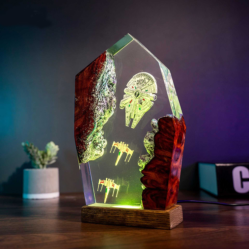 Table Resin Lamp Universe War  - Eve Party ulasan dan harga