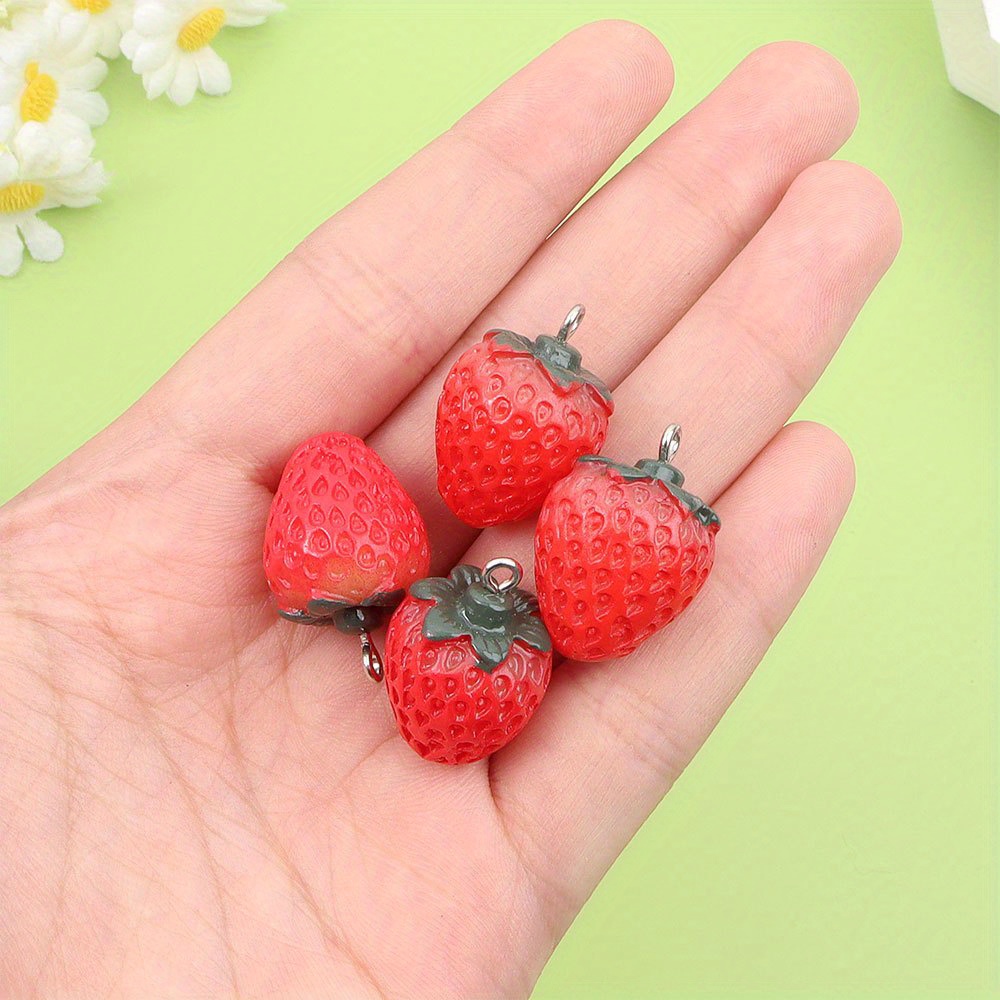 12/27/54pcs Red Resin Strawber - Event Suppliers ulasan dan harga