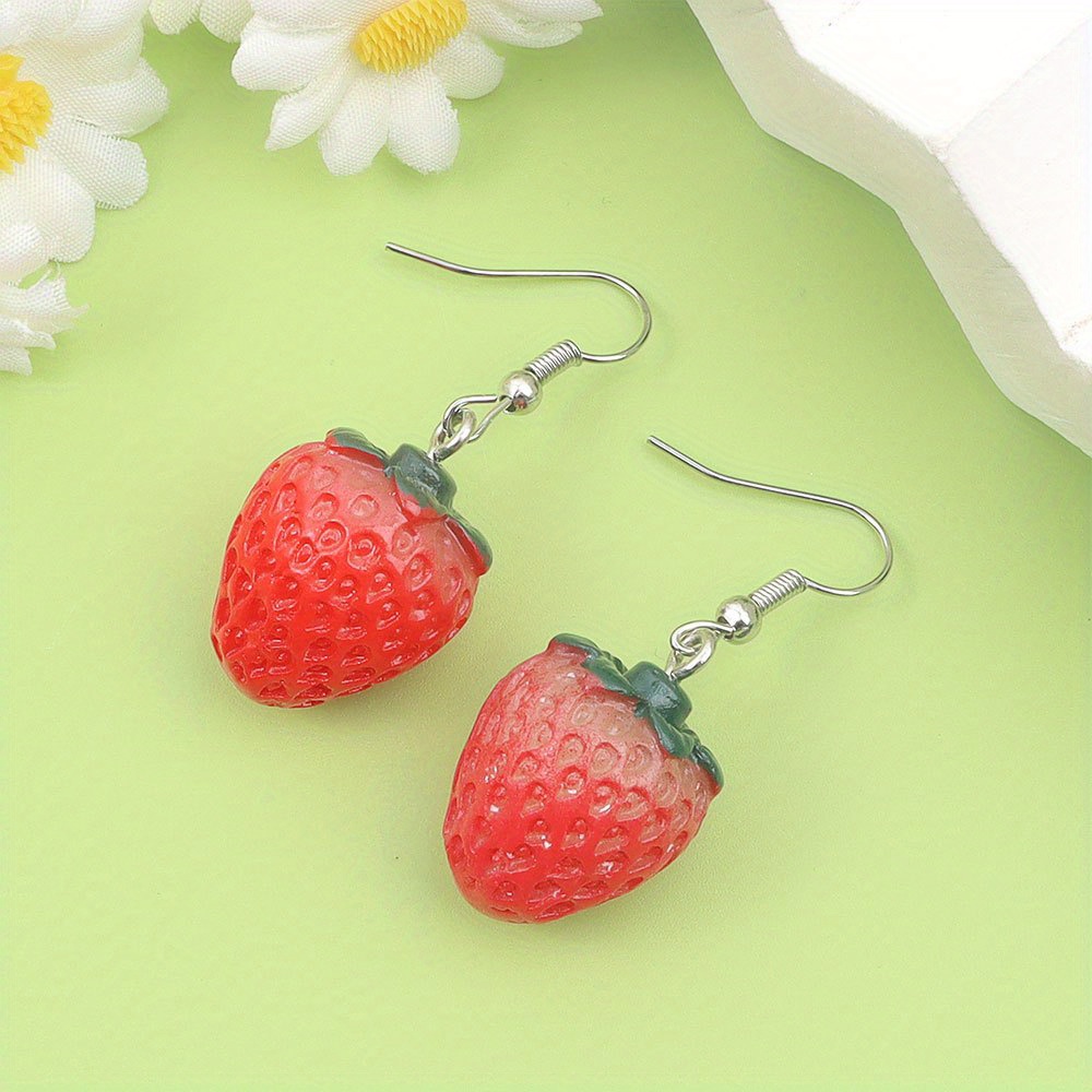 12/27/54pcs Red Resin Strawber - Event Suppliers ulasan dan harga