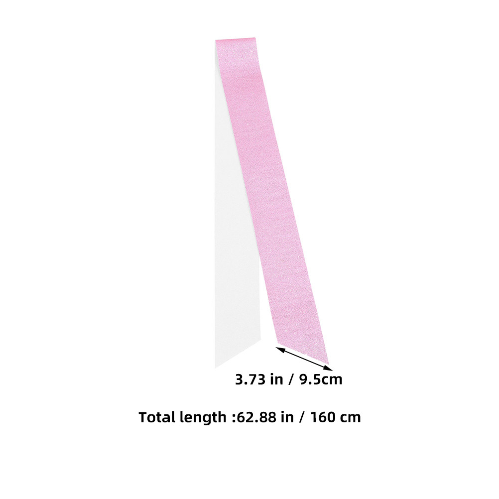 3Pcs Blank Glitter Shoulder Sa - Birthday Sash Glitter ulasan dan harga