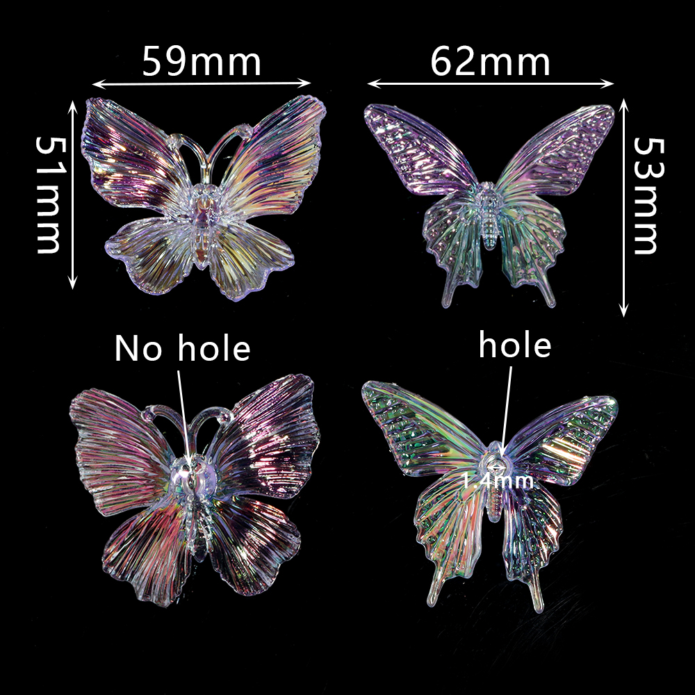 5pcs Acrylic Butterfly Gradien - Event Suppliers ulasan dan harga