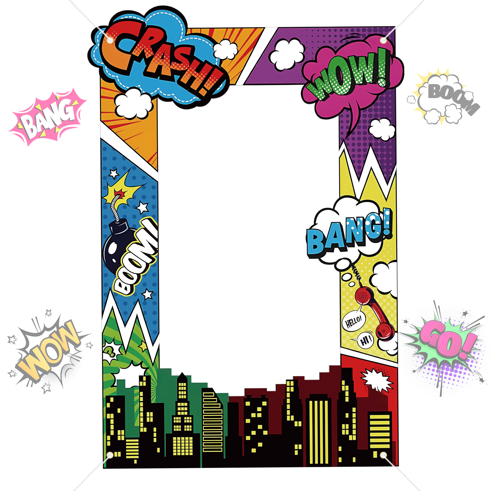 Super Hero Photo Prop Hero Bir - Photo Booth Frame ulasan dan harga