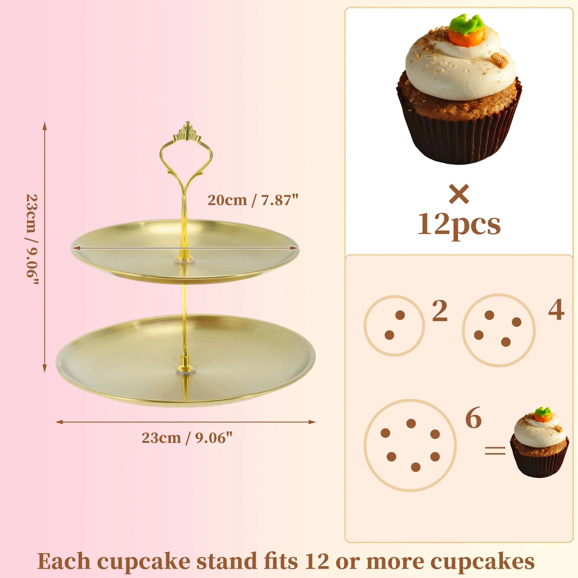 2 Tier Dessert Cupcake Stand H - Cupcake Stand Tier ulasan dan harga