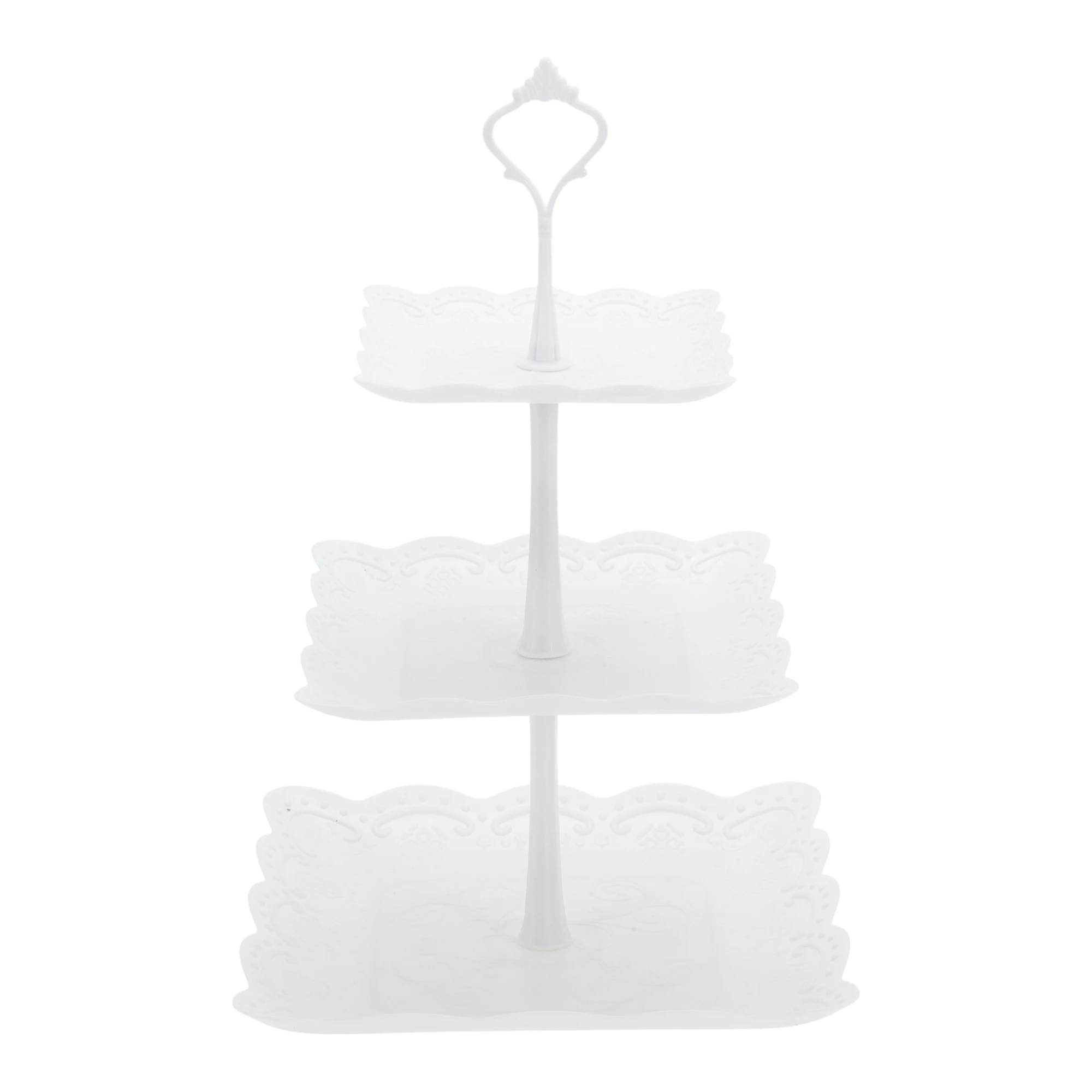 3 Tier Square Cupcake Stand wi - Cupcake Stand Tier ulasan dan harga