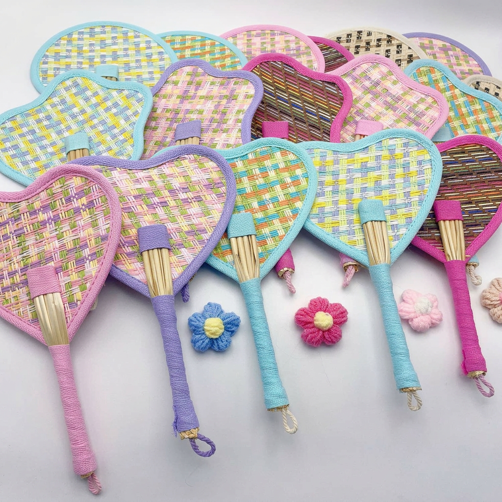 Portable Cooling Fan Colorful  - Paper Straw Color ulasan dan harga