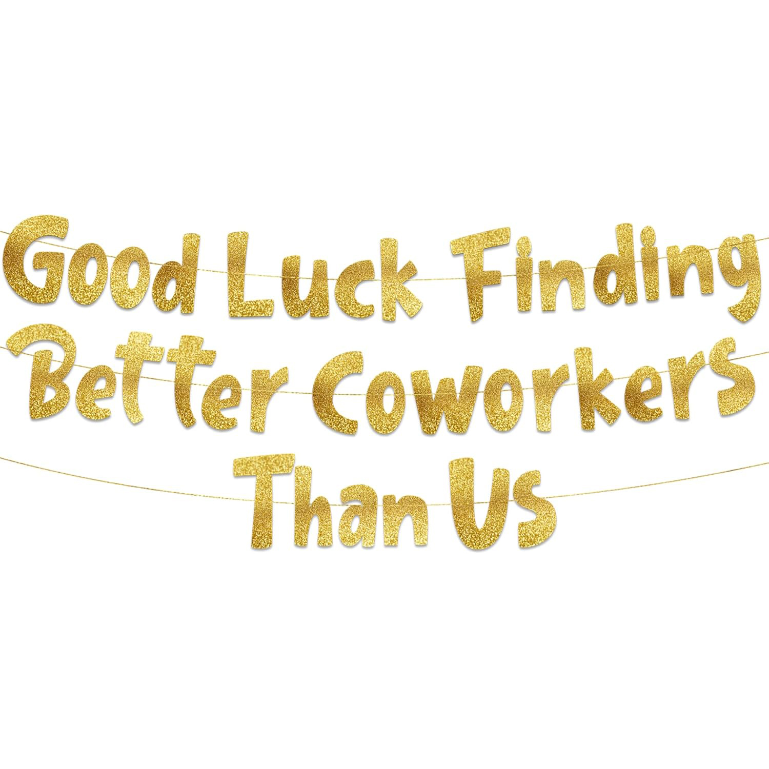 Good Luck Finding Better Cowor - Party Banner Gold ulasan dan harga