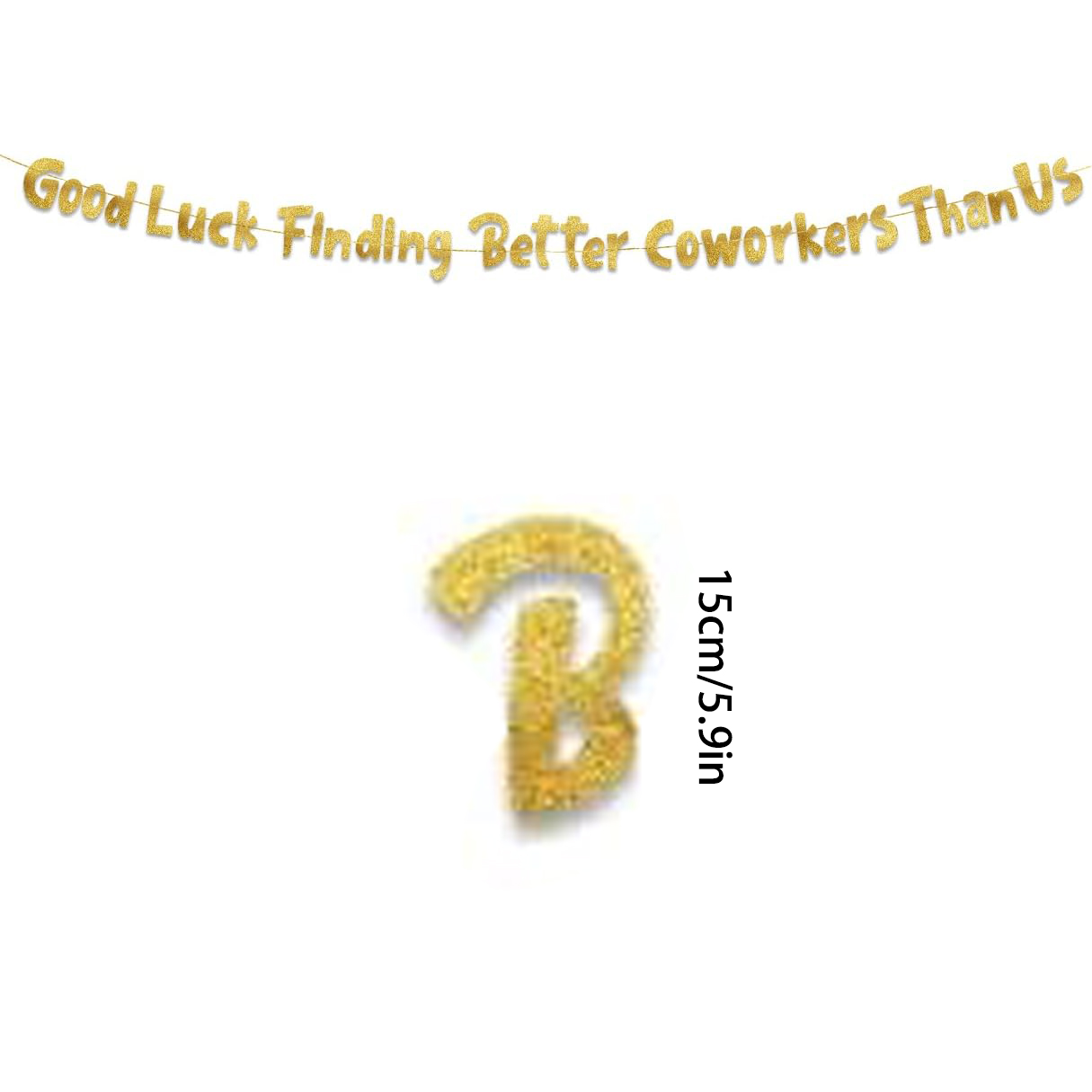 Good Luck Finding Better Cowor - Party Banner Gold ulasan dan harga