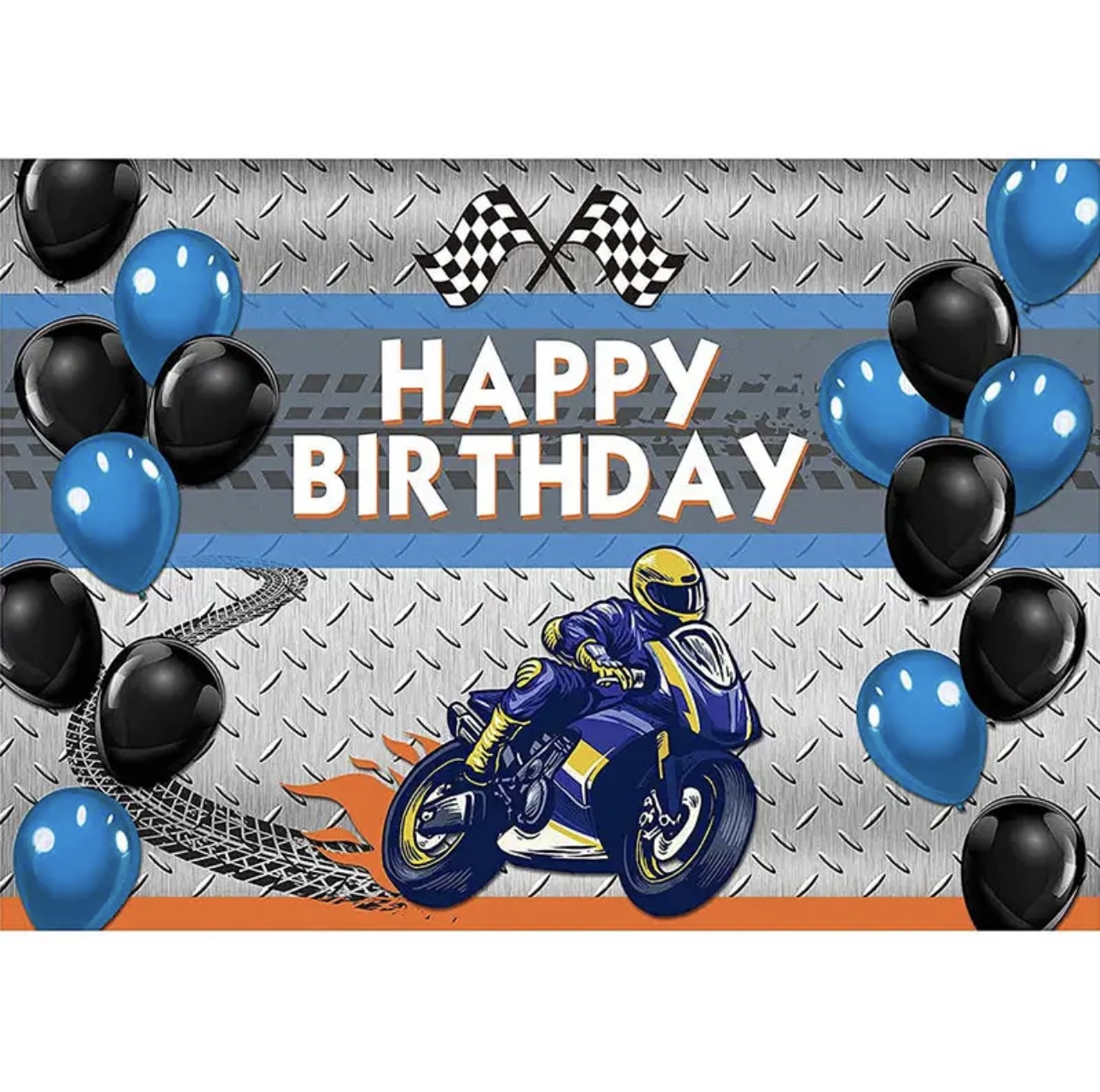 Motocross Racing Theme Backdro - Dessert Table Backdrop ulasan dan harga