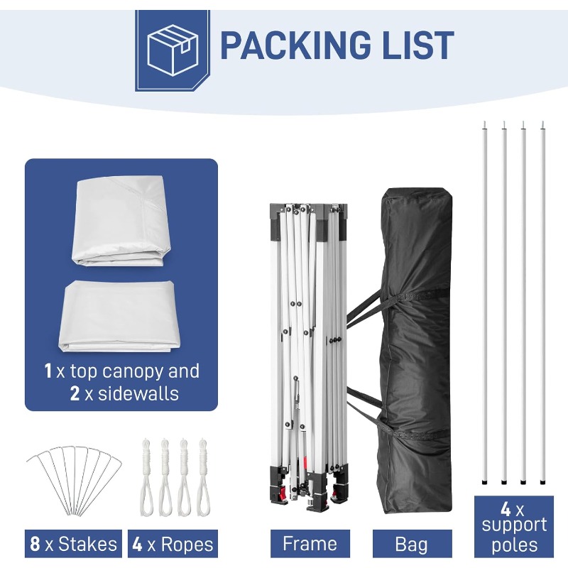 10X10Ft Pop Up Canopy Tent Ins - Event & Party Supply ulasan dan harga