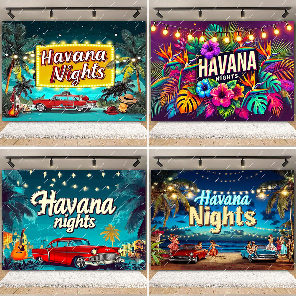Havana Nights Backdrop Birthda - Dessert Table Backdrop ulasan dan harga