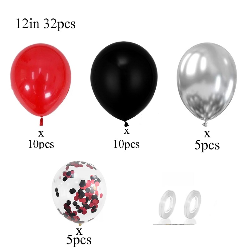 32pcs Balloon Set with Red and - Balloon Pump Hand ulasan dan harga