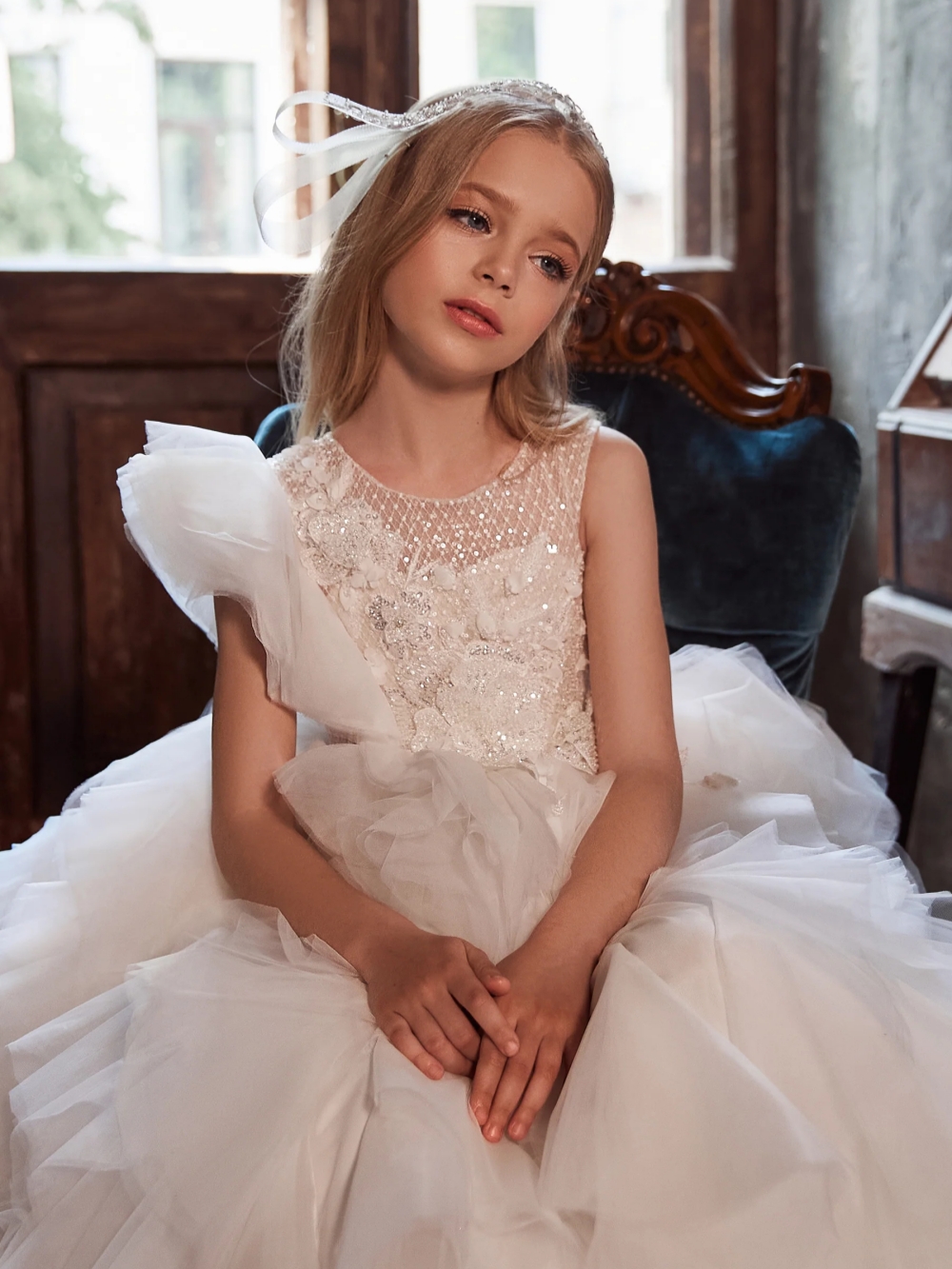 Puffy Sequined Beaded Princess - Glitter Tablecloth ulasan dan harga