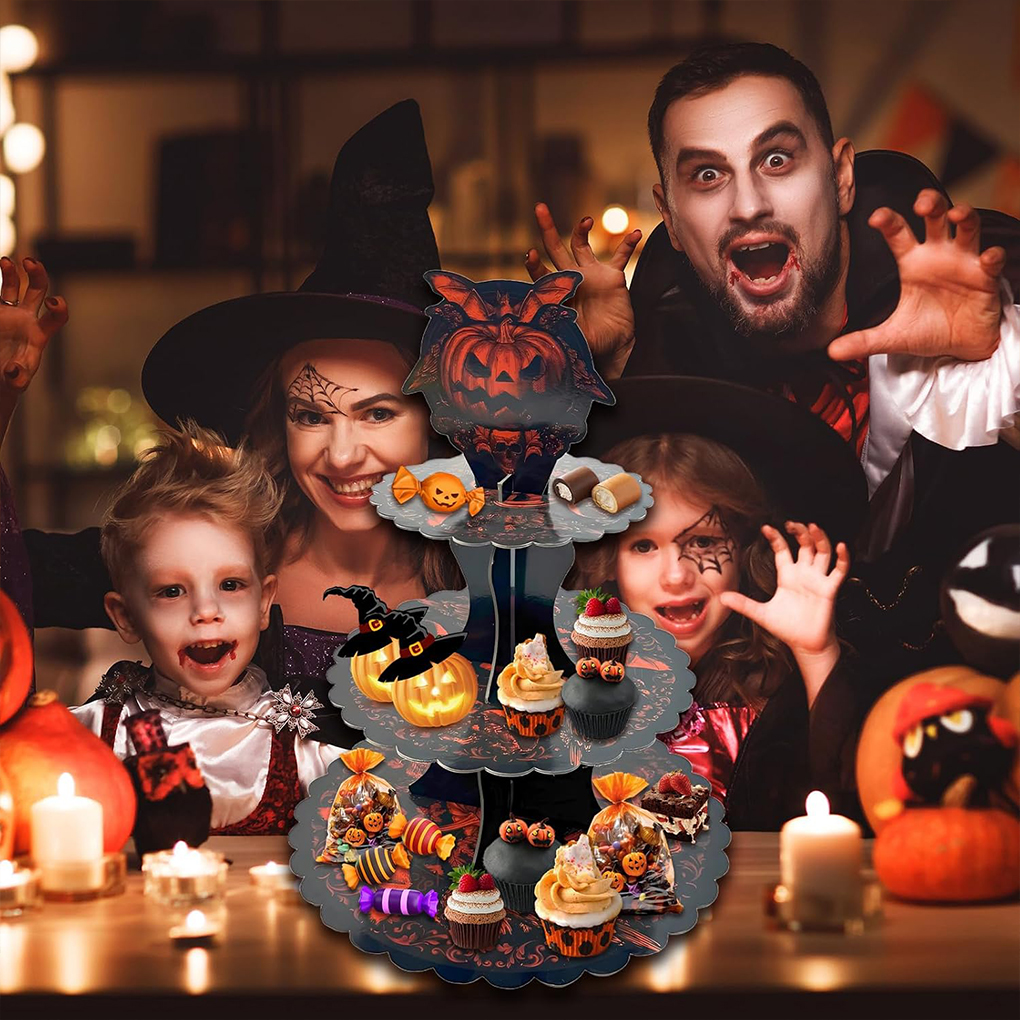 Halloween Cake Stand Pumpkin B - Cupcake Stand Tier ulasan dan harga
