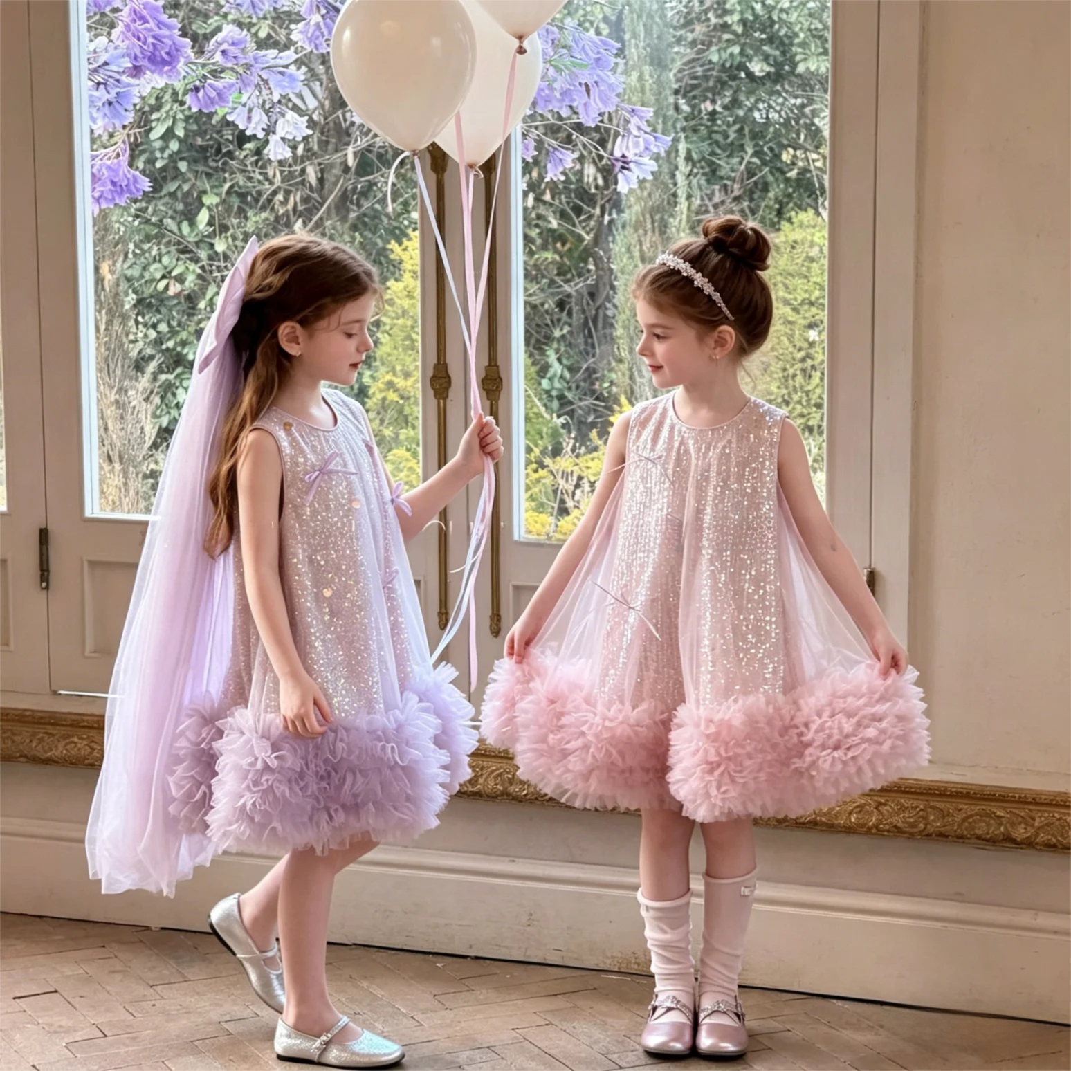 Toddler Girls Sparkly Tulle Tu - Glitter Tablecloth ulasan dan harga