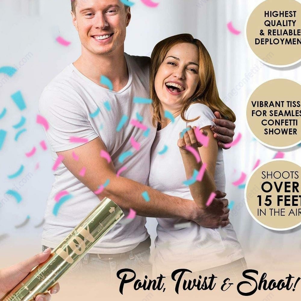 Wholesale Gender Reveal Popper - Confetti Cannon Tube ulasan dan harga